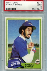 1981-topps-347-harold-baines-psa9