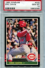 1985-donruss-325-eric-davis-psa10