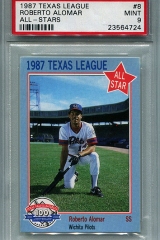 1987-texas-league-all-stars-8-roberto-alomar-psa9