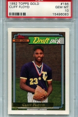 1992-topps-gold-186-cliff-floyd-psa10