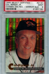 1995-select-certified-mirror-gold-2131-cal-ripken-jr-psa9