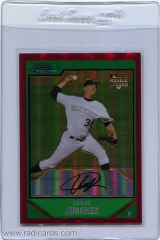 2007-bowman-chrome-red-refractor-206-ubaldo-jimenez