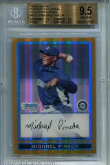 2009-bowman-chrome-prospects-gold-refractor-bcp17-michael-pineda-bgs95