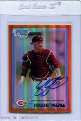 2010-bowman-chrome-draft-prospect-autographs-orange-refractor-bdpp67-yasmani-grandal