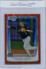 2011-bowman-chrome-draft-prospects-orange-refractor-bdpp84-trevor-story