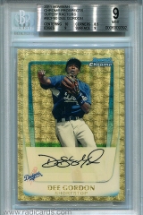 2011-bowman-chrome-prospects-superfractor-bcp80-dee-gordon-bgs9