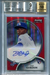 2011-bowman-sterling-rookie-autographs-red-refractor-15-dee-gordon-bgs9