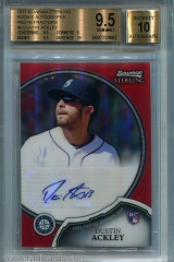 2011-bowman-sterling-rookie-autographs-red-refractor-8-dustin-ackley-bgs95