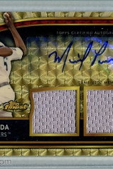 2011-finest-rookie-dual-relic-autographs-superfractor-86-michael-pineda