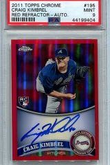 2011-topps-chrome-rookie-autographs-red-refractor-195-craig-kimbrel-psa9