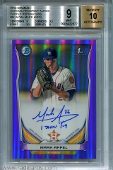 2014-bowman-chrome-prospect-autographs-purple-refractor-bcapma-mark-appel-bgs9