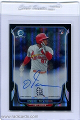 2014-bowman-chrome-rookie-autographs-black-static-refractor-bcarot-oscar-taveras