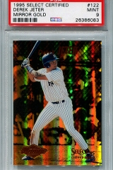 1995-select-certified-mirror-gold-122-derek-jeter-psa9