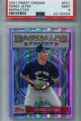 2001-finest-origins-refractor-fo1-derek-jeter-psa9