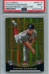 2010-finest-rookie-redemption-gold-refractor-ffr6-stephen-strasburg-psa9