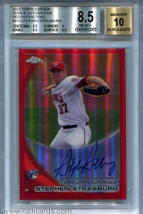 2010-topps-chrome-rookie-autographs-red-refractor-212-stephen-strasburg-bgs85