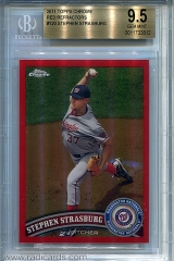 2011-topps-chrome-red-refractors-120-stephen-strasburg-bgs95