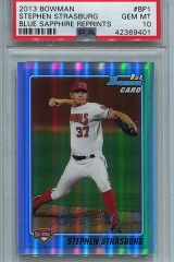 2013-bowman-rookie-reprint-blue-sapphire-refractors-ss-stephen-strasburg-psa10