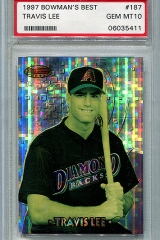 1997-bowmans-best-atomic-refractor-187-travis-lee-psa10