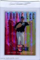 1998-leaf-rookies-and-stars-crusade-update-red-105-travis-lee