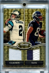 2010-bowman-sterling-dual-jersey-box-topper-superfractor-bsdrct-jimmy-clausen-golden-tate