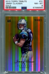 2010-topps-tribute-gold-31-jimmy-clausen-psa8